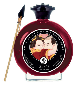 Shunga Aardbeien Champagne Bodypaint