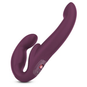 Vibrerende Dubbele Dildo Bordeauxrood