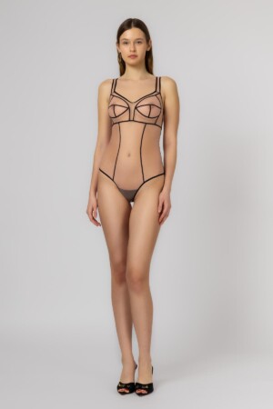 Sculpt Sheer Bodysuit Nude