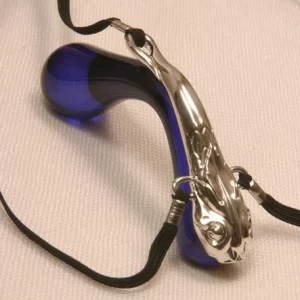 Clitoris Sieraad Zilver/ Blauw