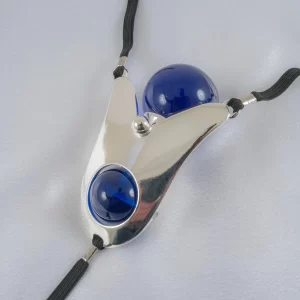 Penetrerende String Zilver/Blauw